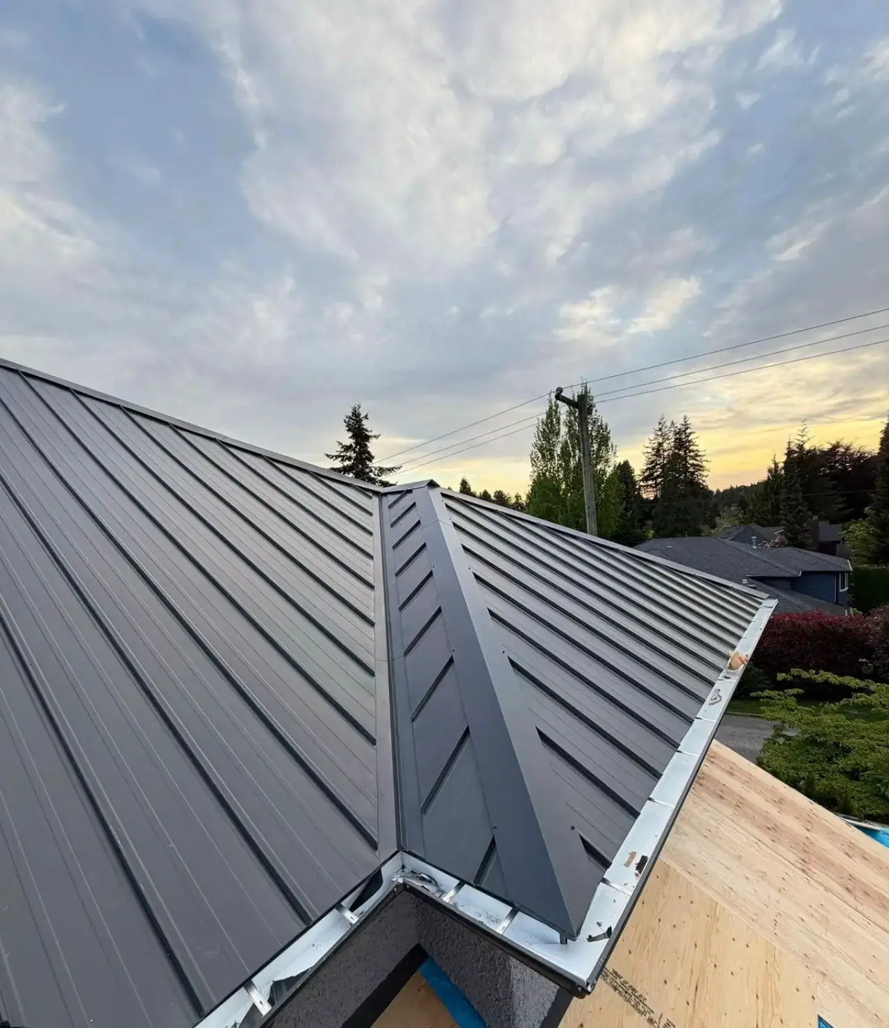 Newly installed asphalt shingle roof by Scarlet Roofing & Gutters in Vancouver, BC