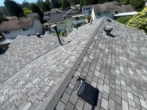 Skylight Replacement — New skylight unit set and sealed into the roof deck.