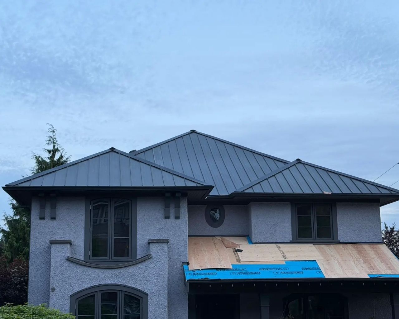 Micro-mesh leaf guard installed on a Surrey home gutter